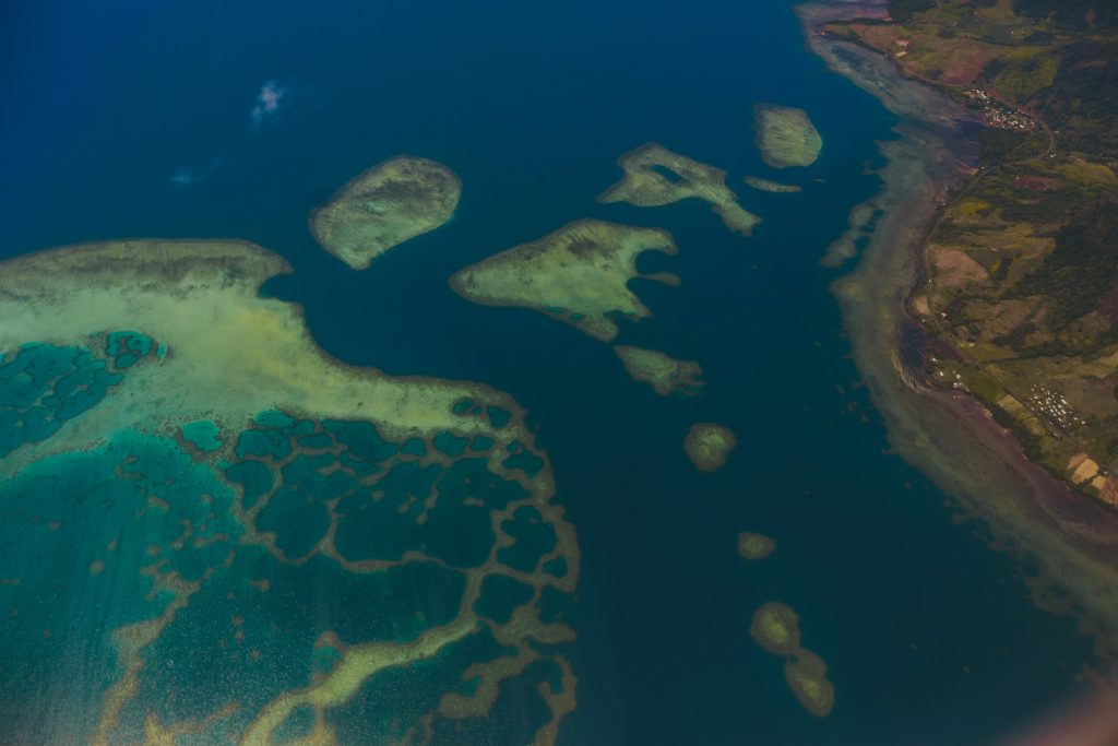 Fiji wedding photographer Suva from above
