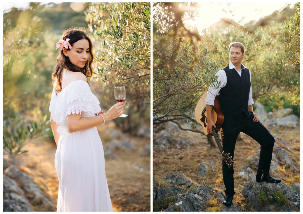 pre wedding photo session on island Murter