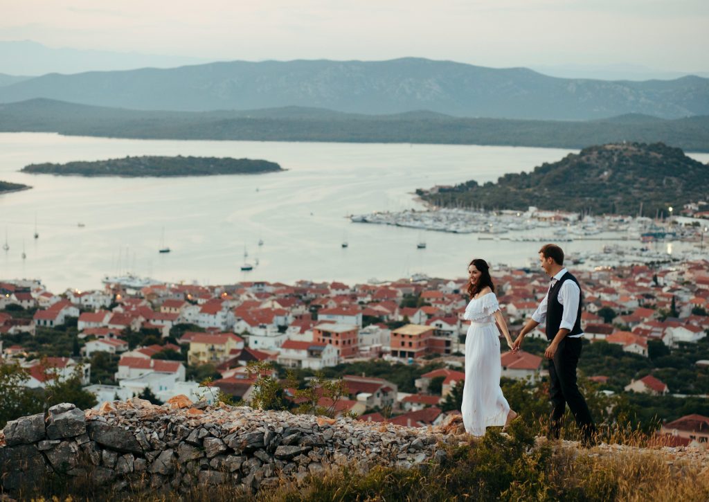 pre wedding photo session on island Murter