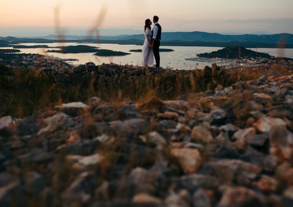 pre wedding photo session on island Murter