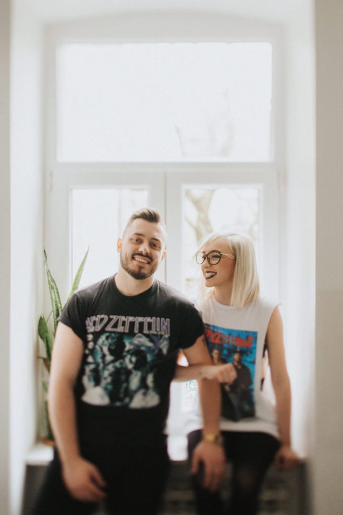 Rock and roll bride elopement wedding photo shooting in Zagreb