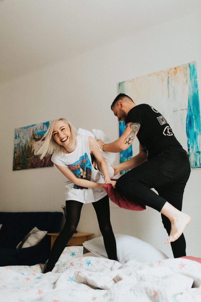 Rock and roll bride elopement wedding photo shooting in Zagreb