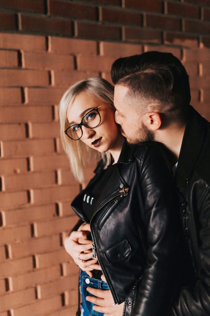 Rock and roll bride elopement wedding photoshoot