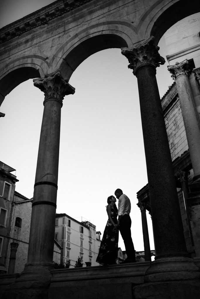 Elopement photography session in Split Crkva sv Duje