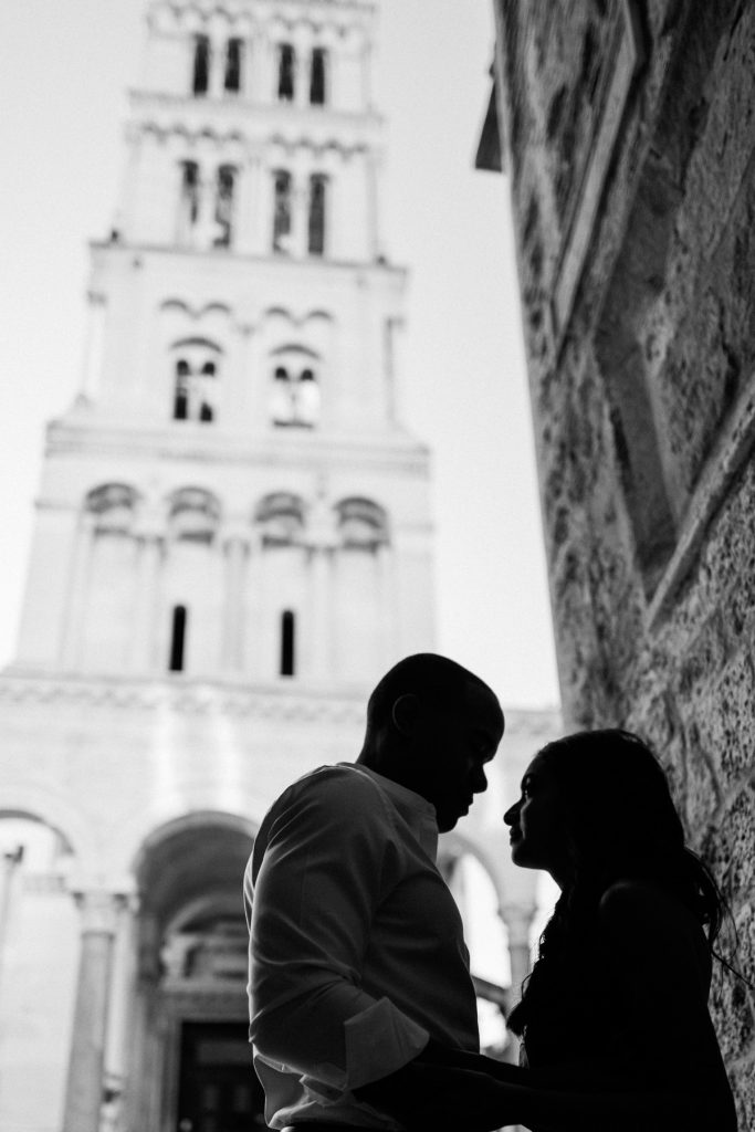 Elopement photography session in Split Crkva sv Duje