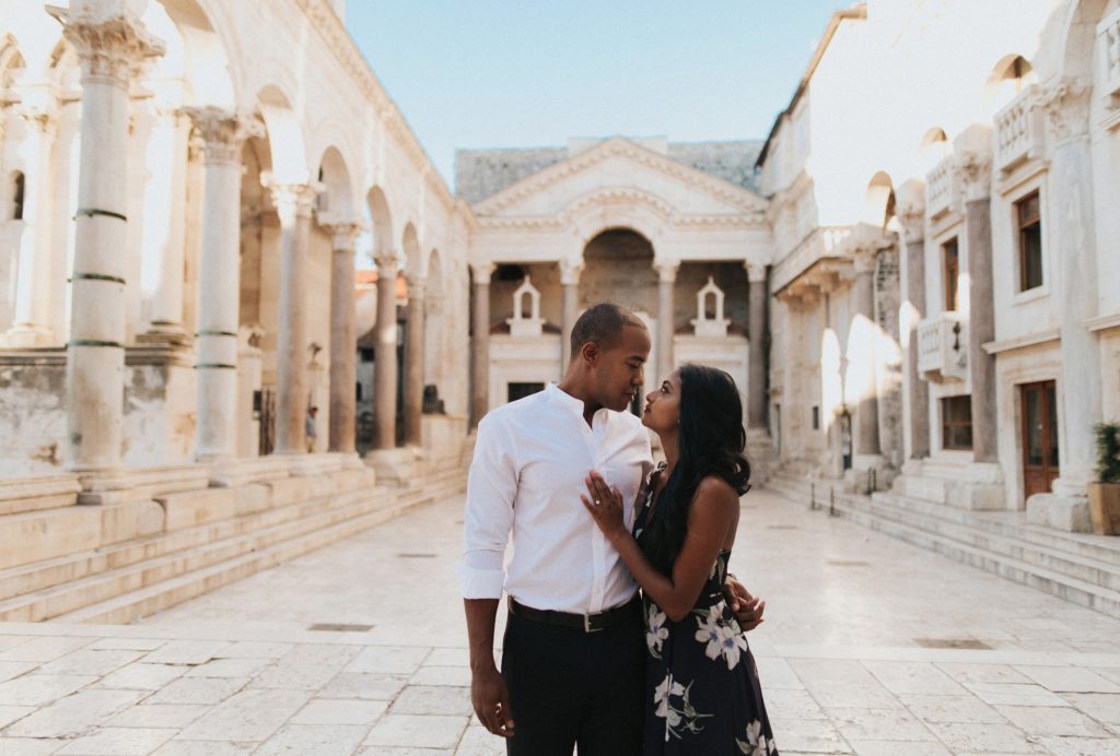 Elopement photography session in Split Crkva sv Duje