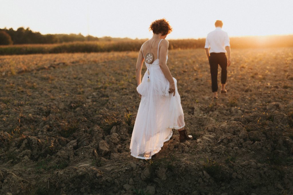 Boho bride wedding photosession, dream catcher